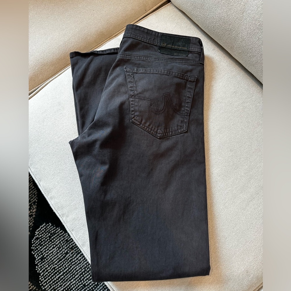 Men's AG Classic Straight Black Jeans 34x34